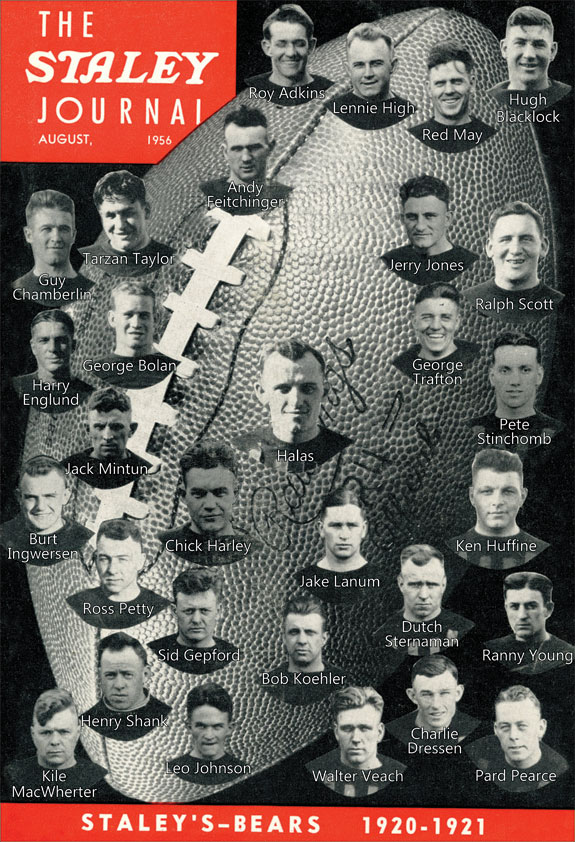 Staley's Bears Football Team 1920-1921